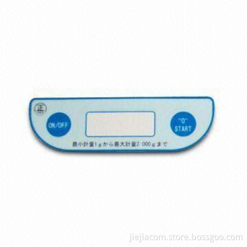 Membrane Panel Sticker, Made of PP/PET/PC Material, OEM and ODM Services Allowed